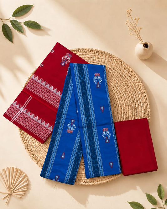 Jodi sankha ikkat salwar suit set