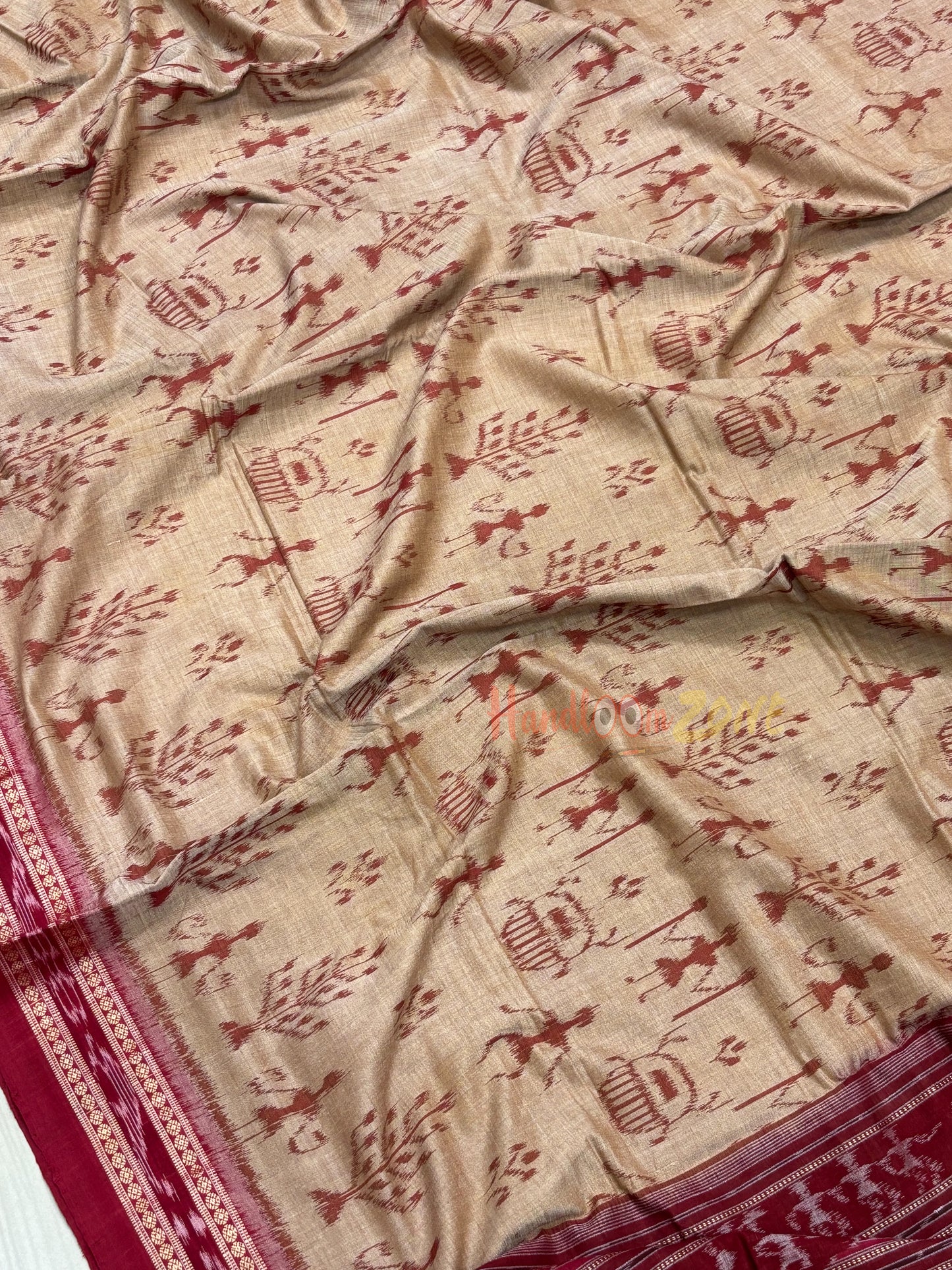 Terracotta Bandha cotton saree