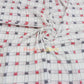 White Box Motif Double Ikat Cotton Fabric