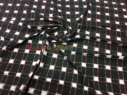Double ikat box fabric