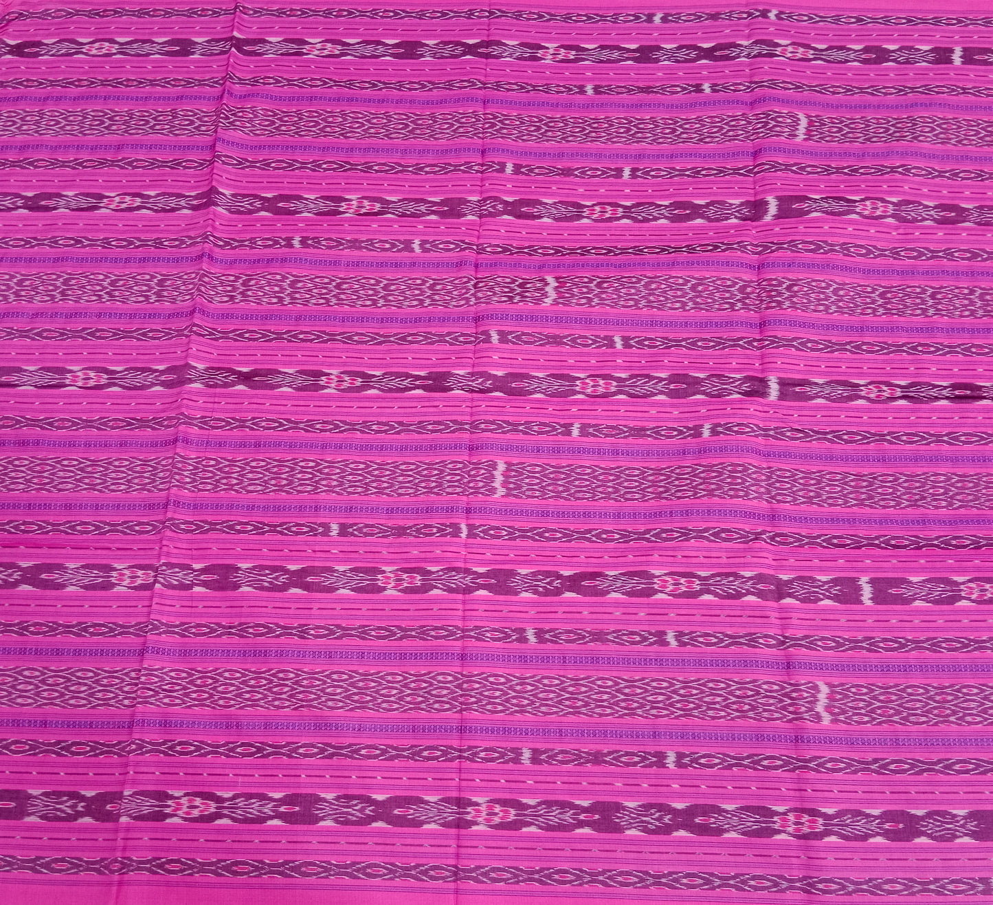 Pink tree ikat fabric