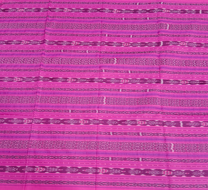 Pink tree ikat fabric