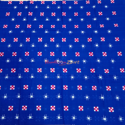 Blue 🔵 pasapali ikat cotton fabric