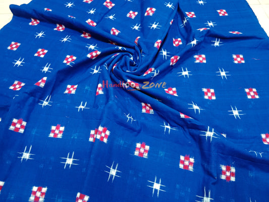 Blue 🔵 pasapali ikat cotton fabric