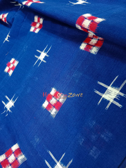 Blue 🔵 pasapali ikat cotton fabric