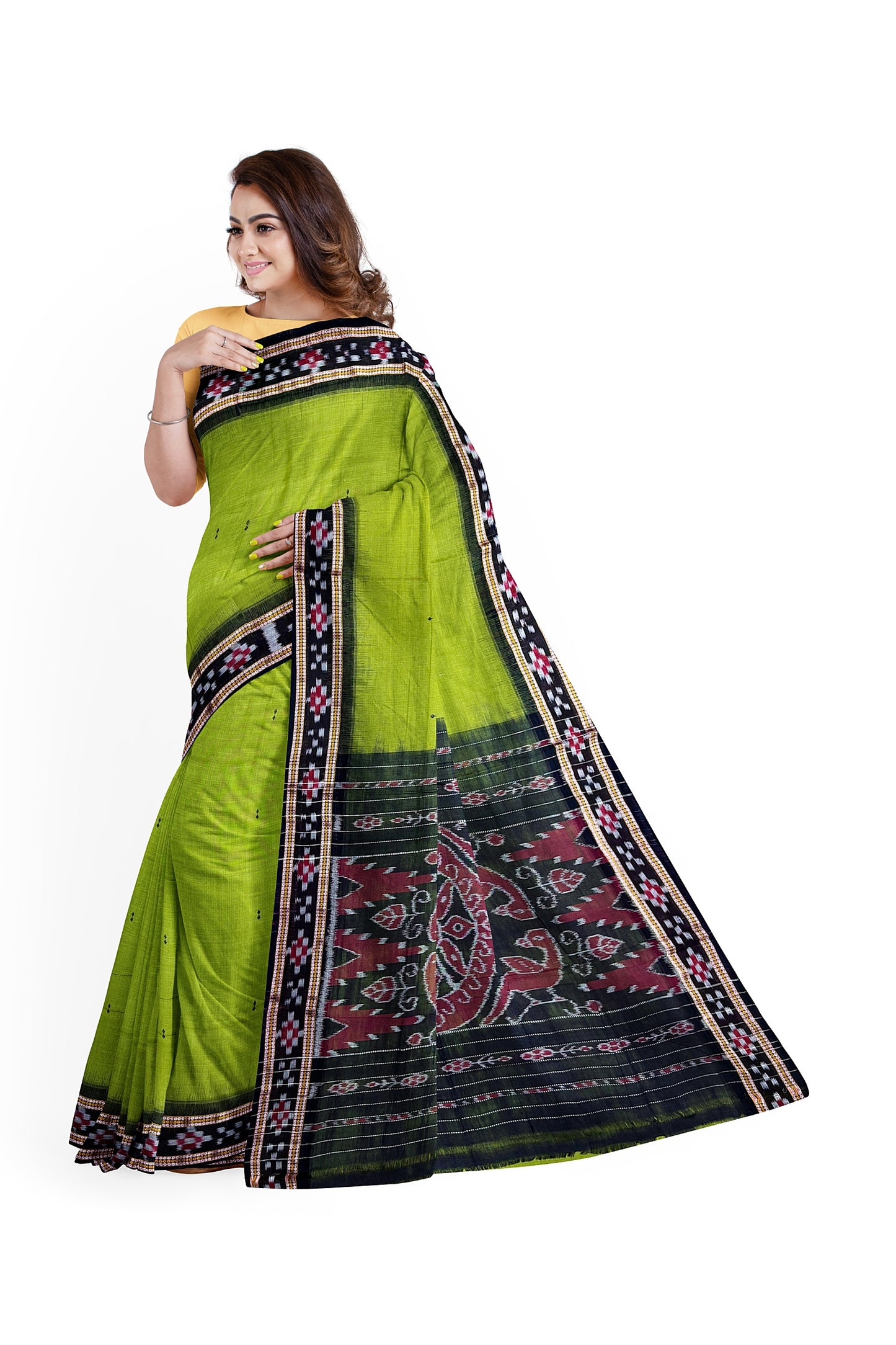 Border pasapali khandua cotton saree