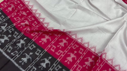 Double scot tribal khandua cotton saree