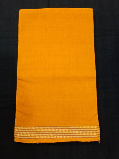 SAMBALPURI COTTON BLOUSE PIECE , YELLOW COLOUR, (1 MTR.)