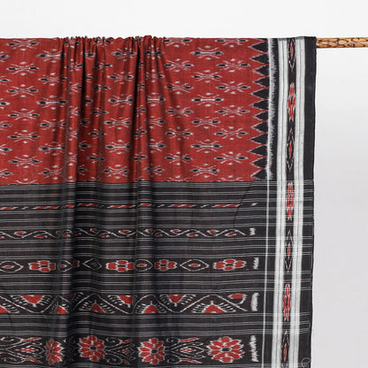 MEROON WITH BLACK BORDER BODY WORK COTTON SAREE